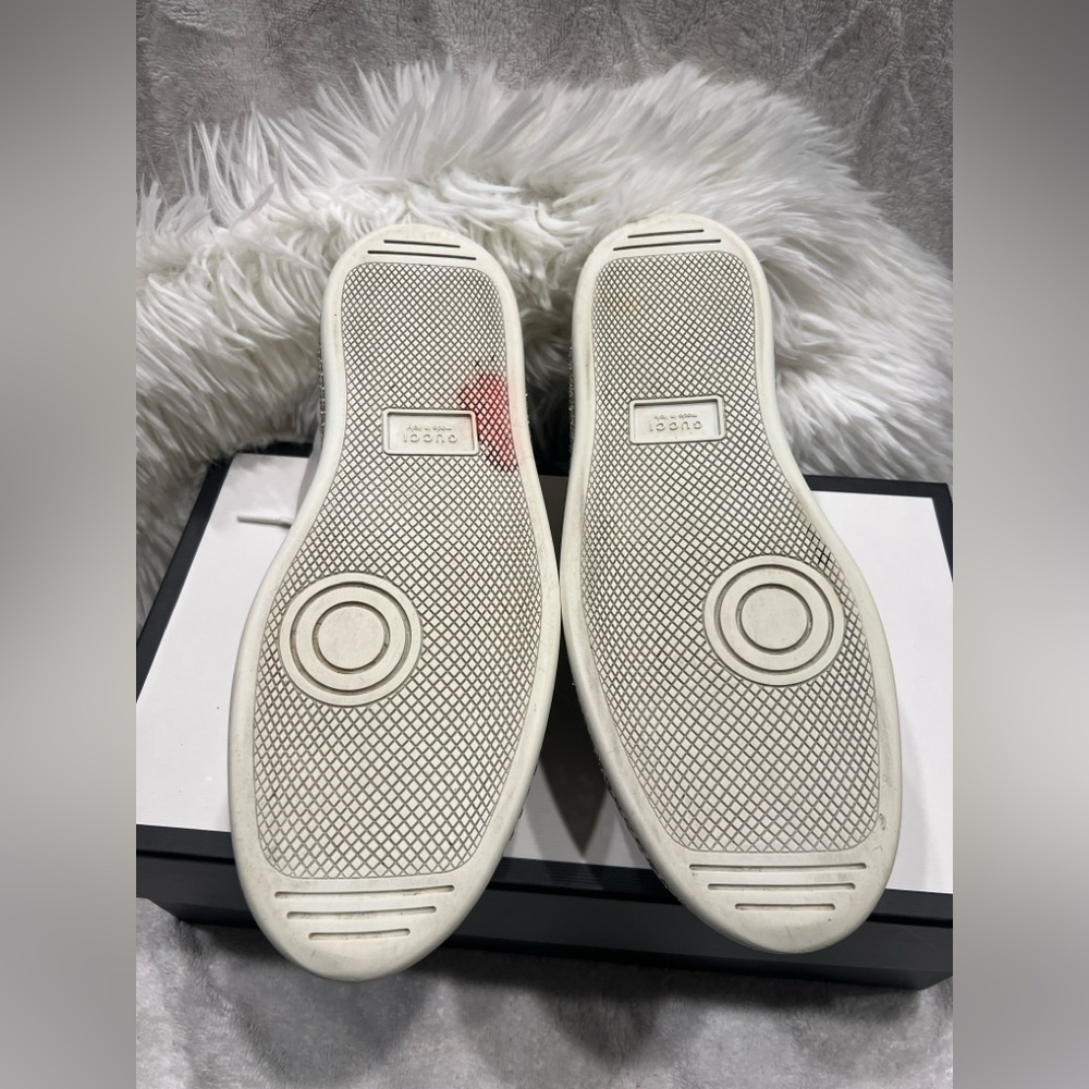 Gucci Women’s Ace “LOVED” Rhinestone Platform Sneakers Size 41EU/11US - Picture 10 of 11